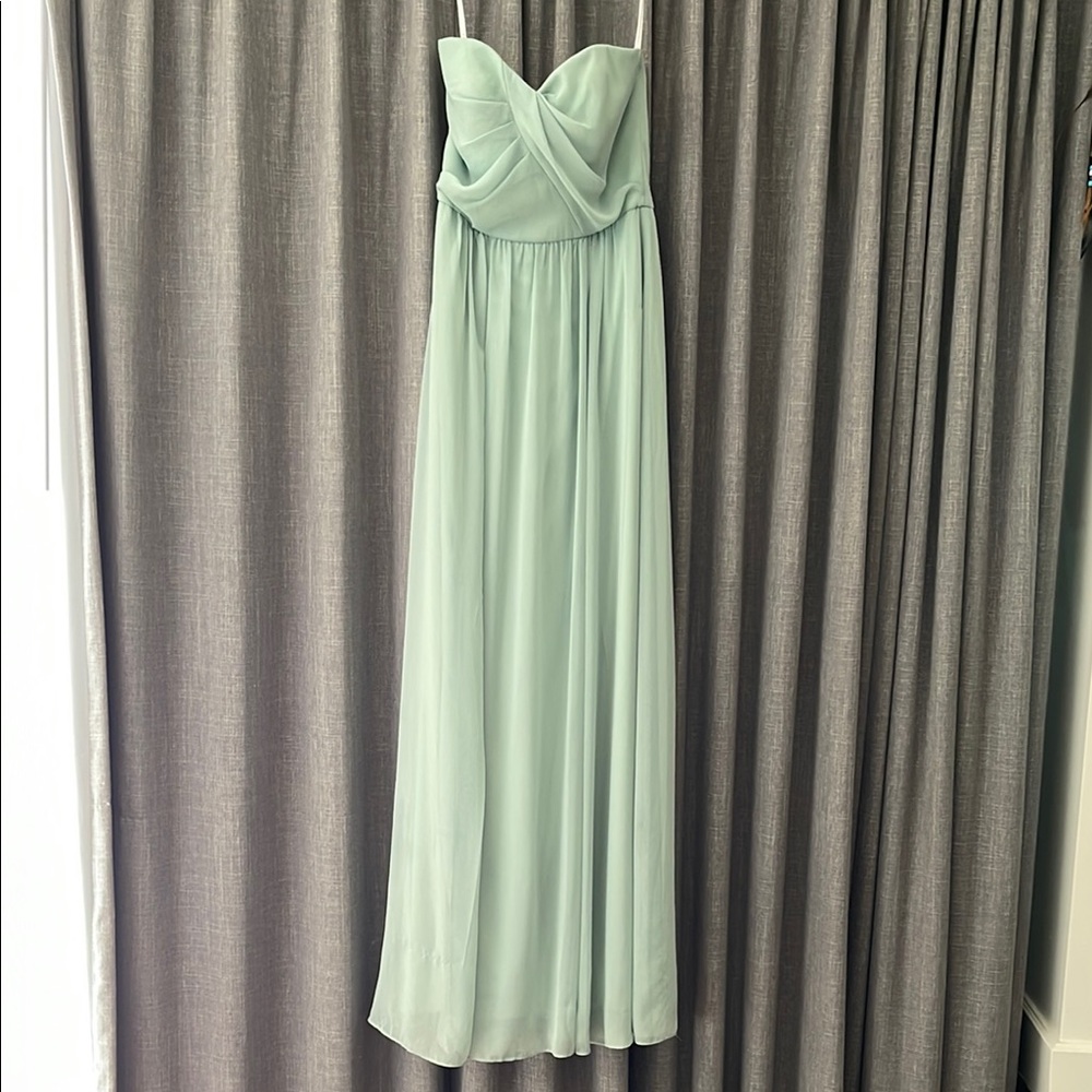 Elegant Seamoss Green Dress
